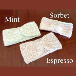 Super Soft and Cozy Pastel Crochet Earwarmers